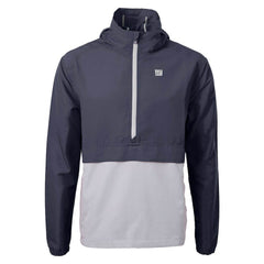 New York Giants Cutter & Buck Charter Eco Recycled Anorak Half-Zip Jacket - Blue on sale