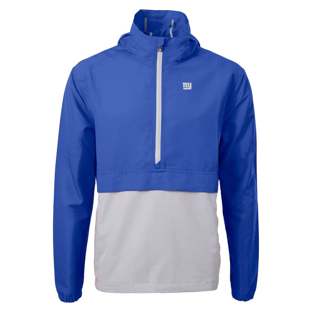 New York Giants Cutter & Buck Charter Eco Recycled Anorak Half-Zip Jacket - Blue outlet