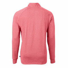Houston Texans Cutter & Buck Adapt Eco Knit Quarter-Zip Pullover Top - Heather Red cheap