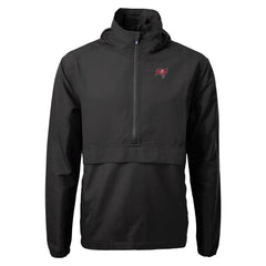 Tampa Bay Buccaneers Cutter & Buck Charter Eco Recycled Anorak Half-Zip Jacket - Black for sale