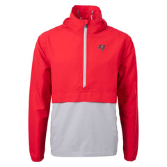 Tampa Bay Buccaneers Cutter & Buck Charter Eco Recycled Anorak Half-Zip Jacket - Red outlet