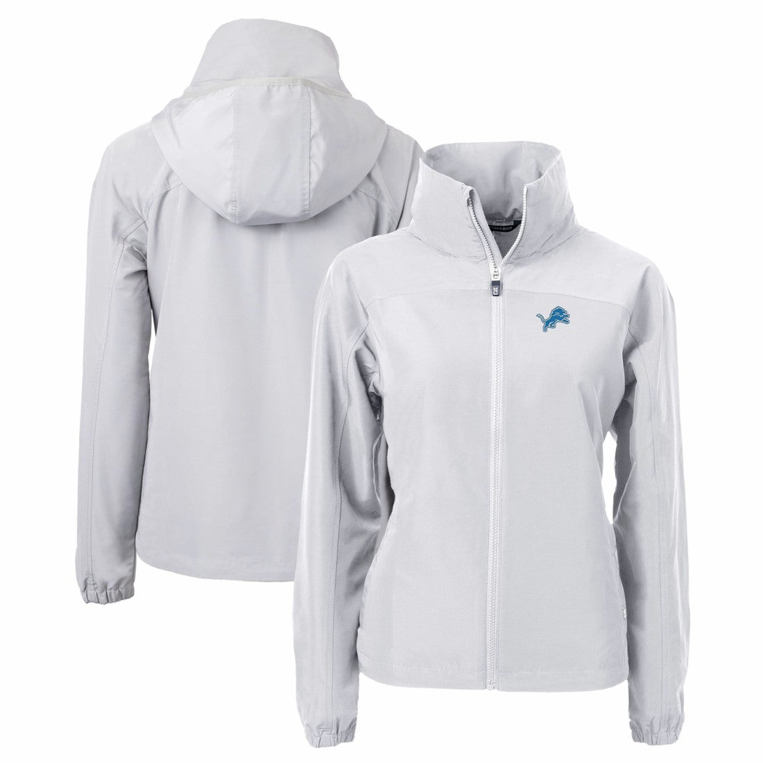 Detroit Lions Cutter & Buck Women's Charter Eco Recycled Full-Zip Jacket - Gray discount