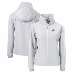 Detroit Lions Cutter & Buck Women's Charter Eco Recycled Full-Zip Jacket - Gray discount