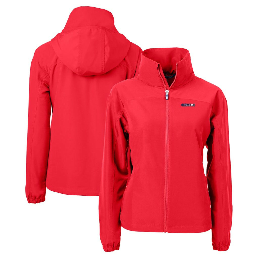 San Francisco 49ers Cutter & Buck Women's Charter Eco Recycled Full-Zip Jacket - Red online