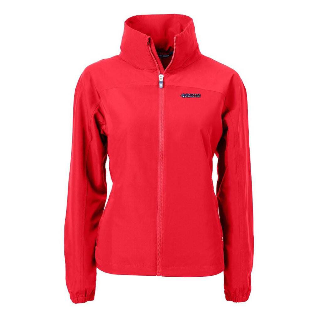 San Francisco 49ers Cutter & Buck Women's Charter Eco Recycled Full-Zip Jacket - Red online
