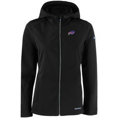 Buffalo Bills Cutter & Buck Women's Evoke Eco Softshell Recycled Full-Zip Hooded Jacket - Black for sale