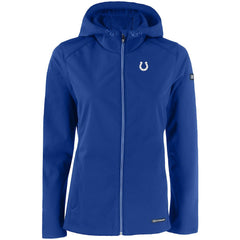Indianapolis Colts Cutter & Buck Women's Evoke Eco Softshell Recycled Full-Zip Hooded Jacket - Royal on sale