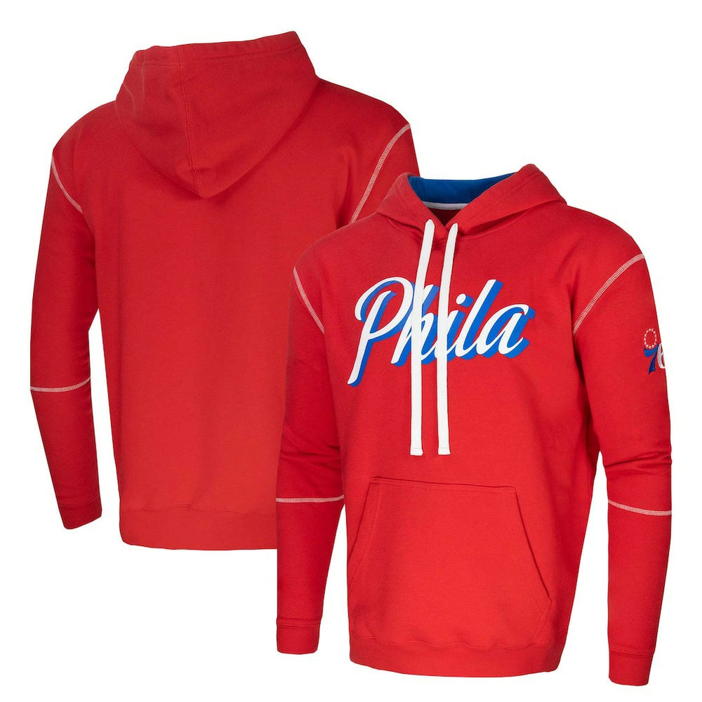 Philadelphia 76ers Stadium Essentials Monument Pullover Hoodie - Red on sale