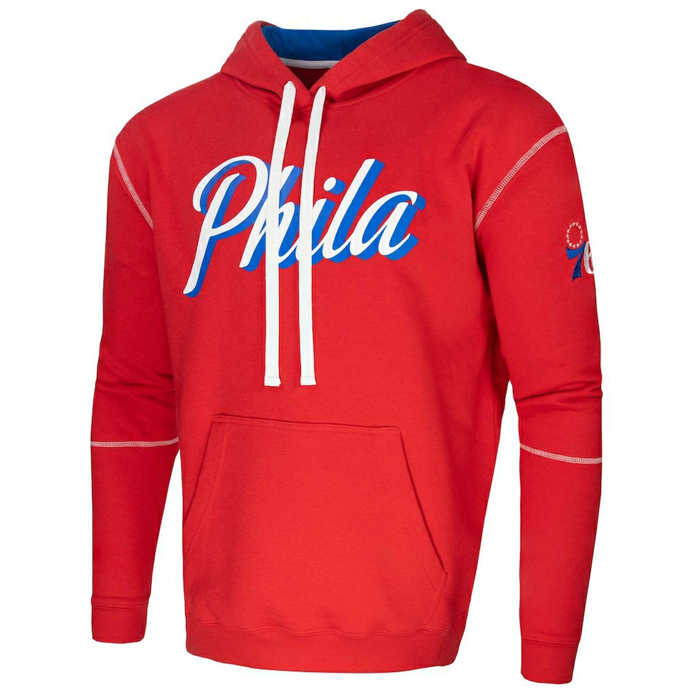 Philadelphia 76ers Stadium Essentials Monument Pullover Hoodie - Red on sale