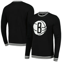 Brooklyn Nets Stadium Essentials Club Level Pullover Sweatshirt - Black on sale