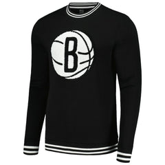 Brooklyn Nets Stadium Essentials Club Level Pullover Sweatshirt - Black on sale
