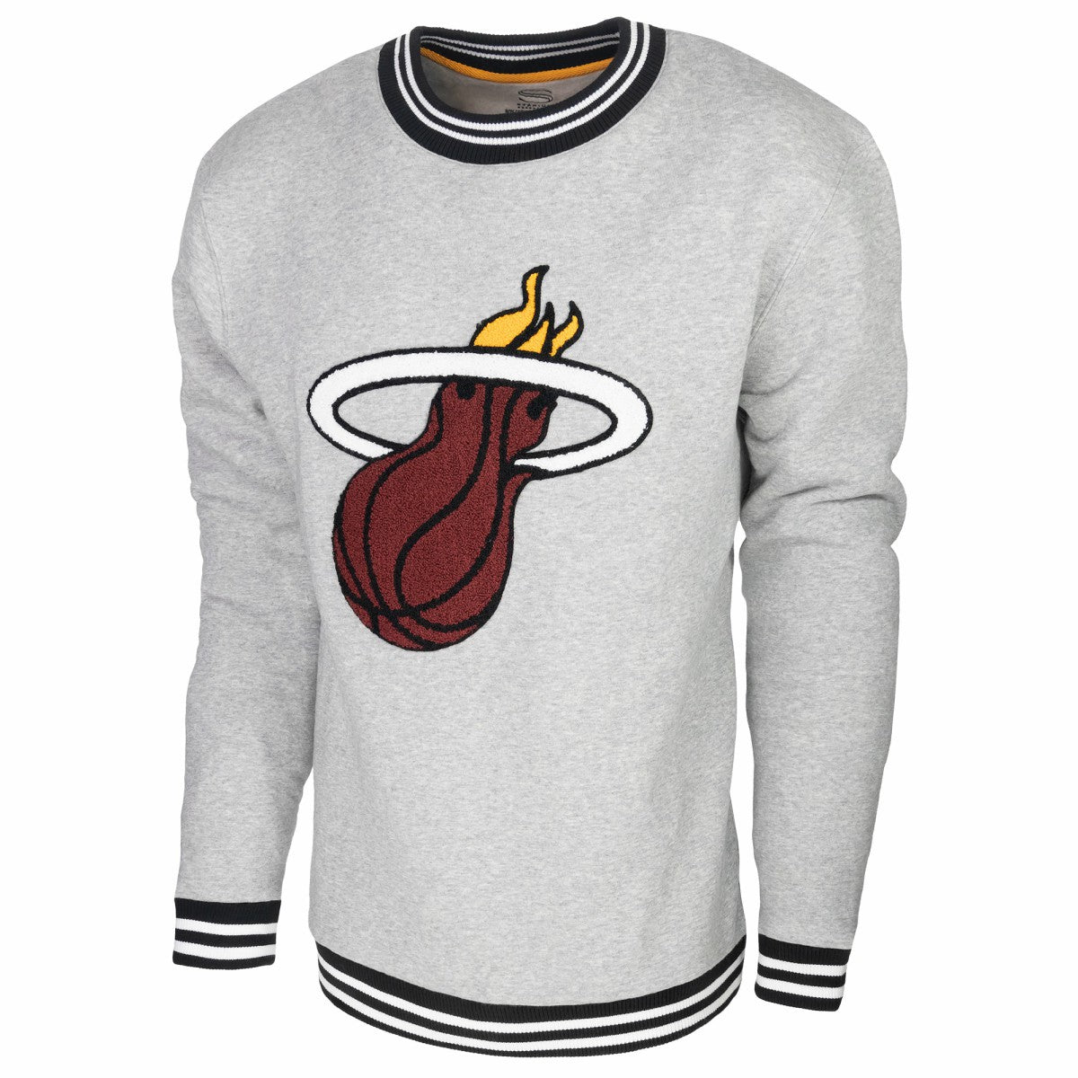 Miami Heat Stadium Essentials Club Level Pullover Sweatshirt - Heather Gray for sale