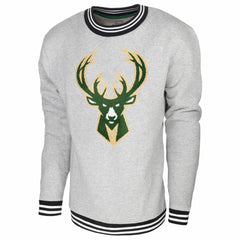 Milwaukee Bucks Stadium Essentials Club Level Pullover Sweatshirt - Heather Gray outlet