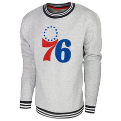 Philadelphia 76ers Stadium Essentials Club Level Pullover Sweatshirt - Heather Gray cheap