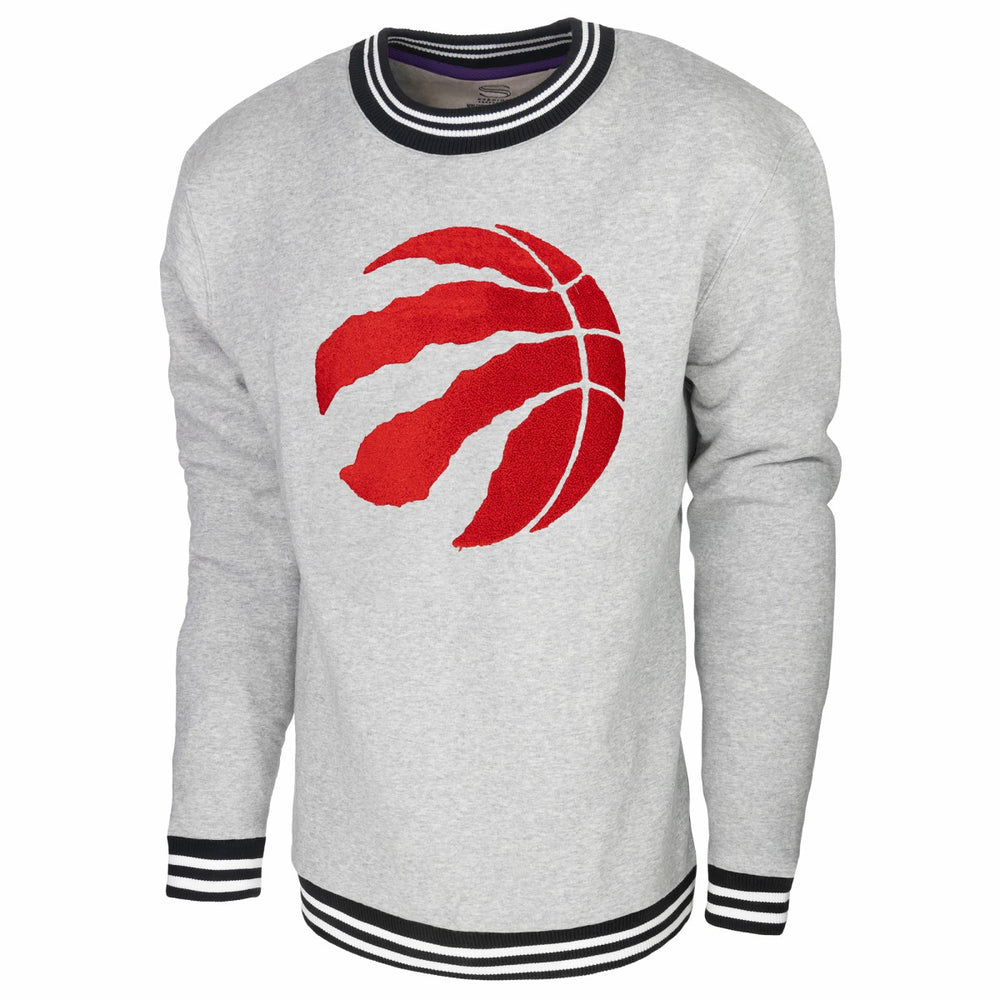 Toronto Raptors Stadium Essentials Club Level Pullover Sweatshirt - Heather Gray discount
