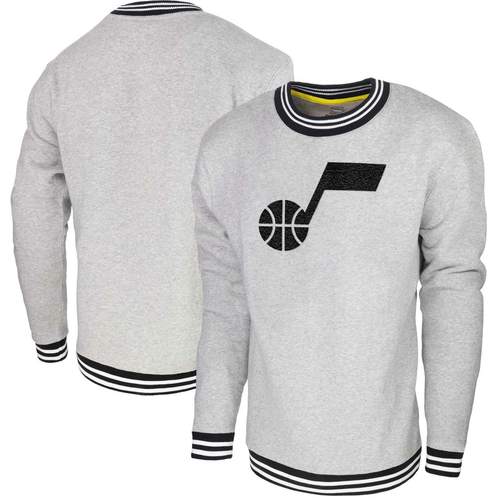Utah Jazz Stadium Essentials Club Level Pullover Sweatshirt - Heather Gray shop