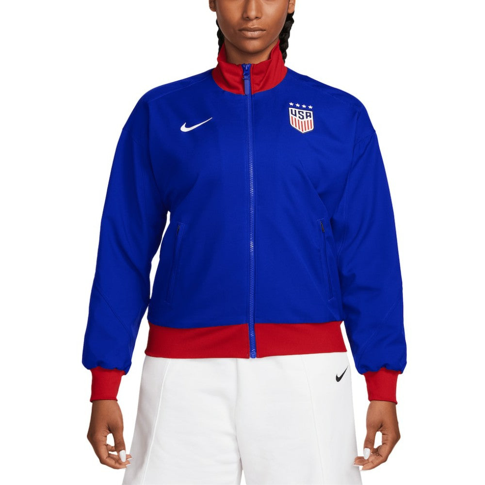 USWNT Women's 2024 Strike Anthem Full-Zip Jacket - Royal for sale
