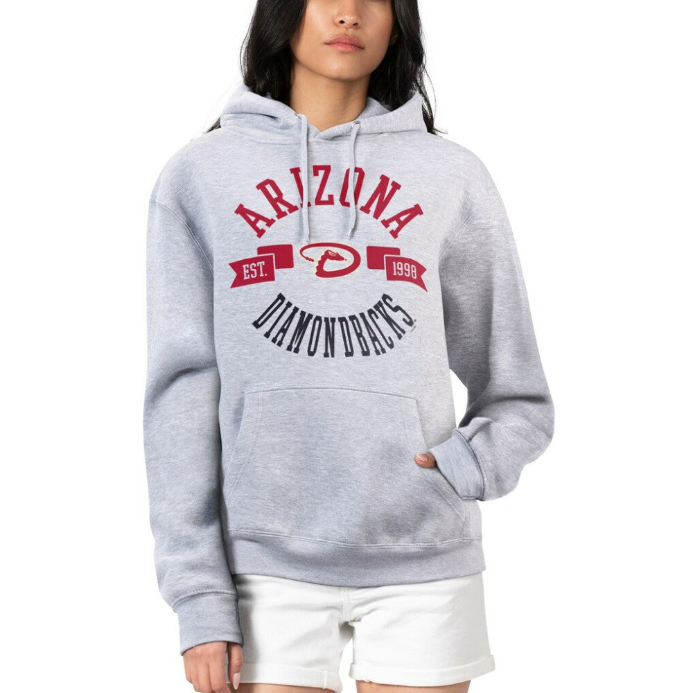 Arizona Diamondbacks G-III 4Her by Carl Banks Women's City Graphic Pullover Hoodie Heather Gray