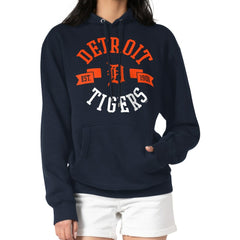 Detroit Tigers G-III 4Her by Carl Banks Women's City Graphic Pullover Hoodie Navy