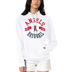 Los Angeles Angels G-III 4Her by Carl Banks Women's City Graphic Pullover Hoodie White