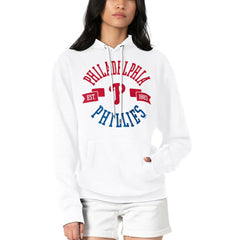 Philadelphia Phillies G-III 4Her by Carl Banks Women's City Graphic Pullover Hoodie White