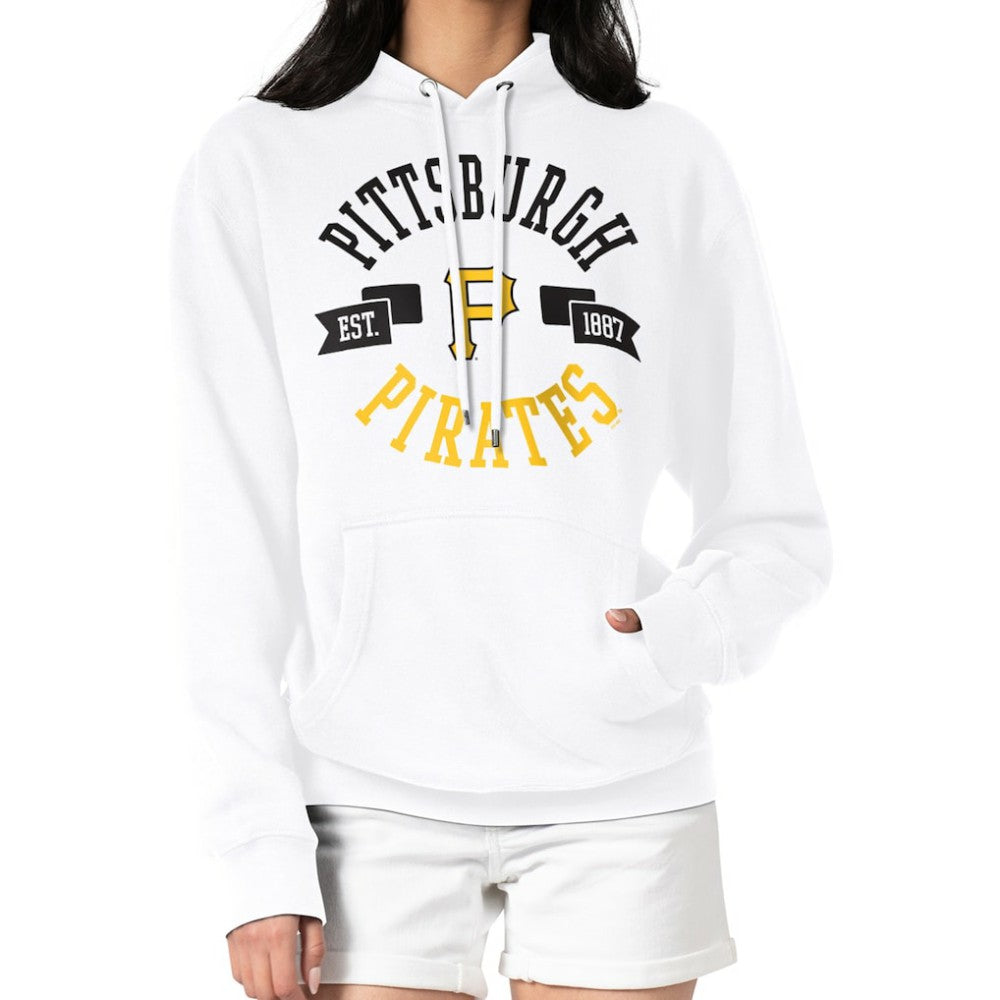 Pittsburgh Pirates G-III 4Her by Carl Banks Women's City Graphic Pullover Hoodie White