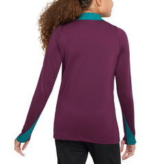 Paris Saint-Germain Youth 2024/25 Strike Drill Quarter-Zip Long Sleeve Performance Training Top - Burgundy shop