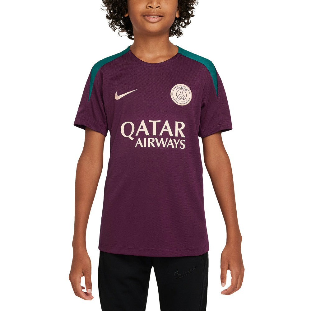Paris Saint-Germain Youth 2024/25 Strike Training Performance Top - Burgundy discount