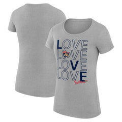 Florida Panthers G-III 4Her by Carl Banks Women's Super-Slim Fit Lightweight Hockey Love T-Shirt - Heather Gray T-shirts