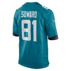R. Jay Soward Jacksonville Jaguars Retired Player Team Game Jersey - Teal on sale