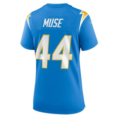 Tanner Muse Los Angeles Chargers Women's Team Game Jersey - Powder Blue outlet
