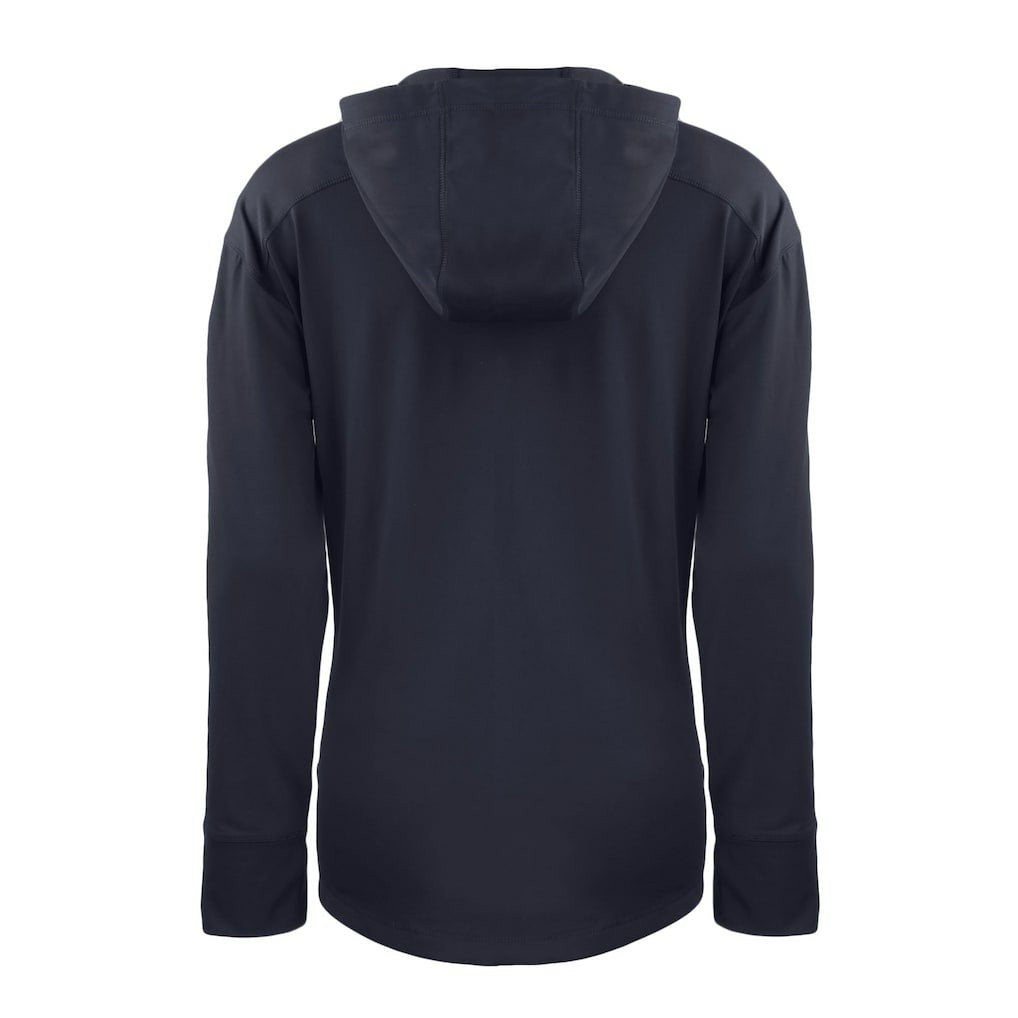 Chicago Bears Cutter & Buck Women's Throwback Daybreak Eco Recycled Half-Zip Hoodie - Navy discount