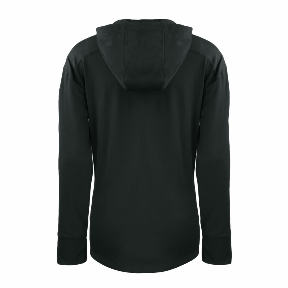Detroit Lions Cutter & Buck Women's Throwback Daybreak Eco Recycled Half-Zip Hoodie - Black on sale