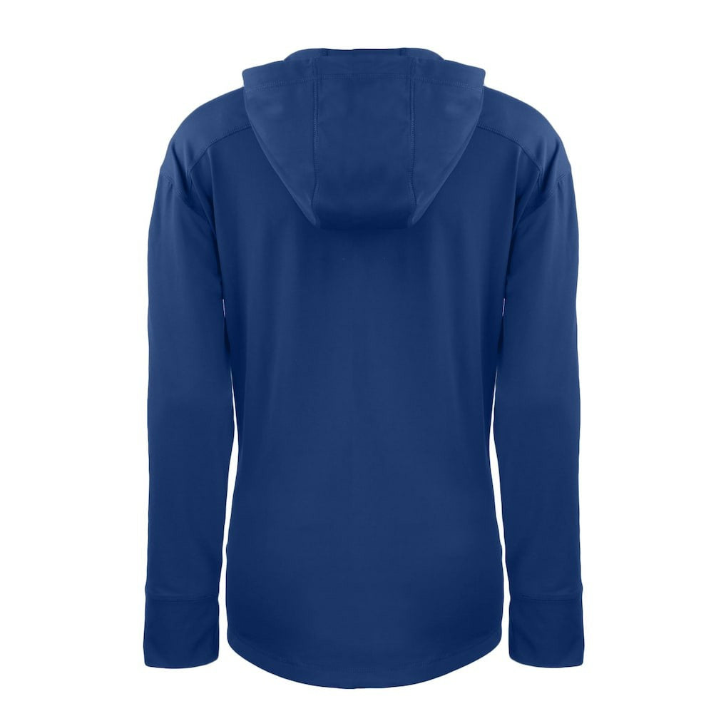 Seattle Seahawks Cutter & Buck Women's Throwback Daybreak Eco Recycled Half-Zip Hoodie - Blue outlet