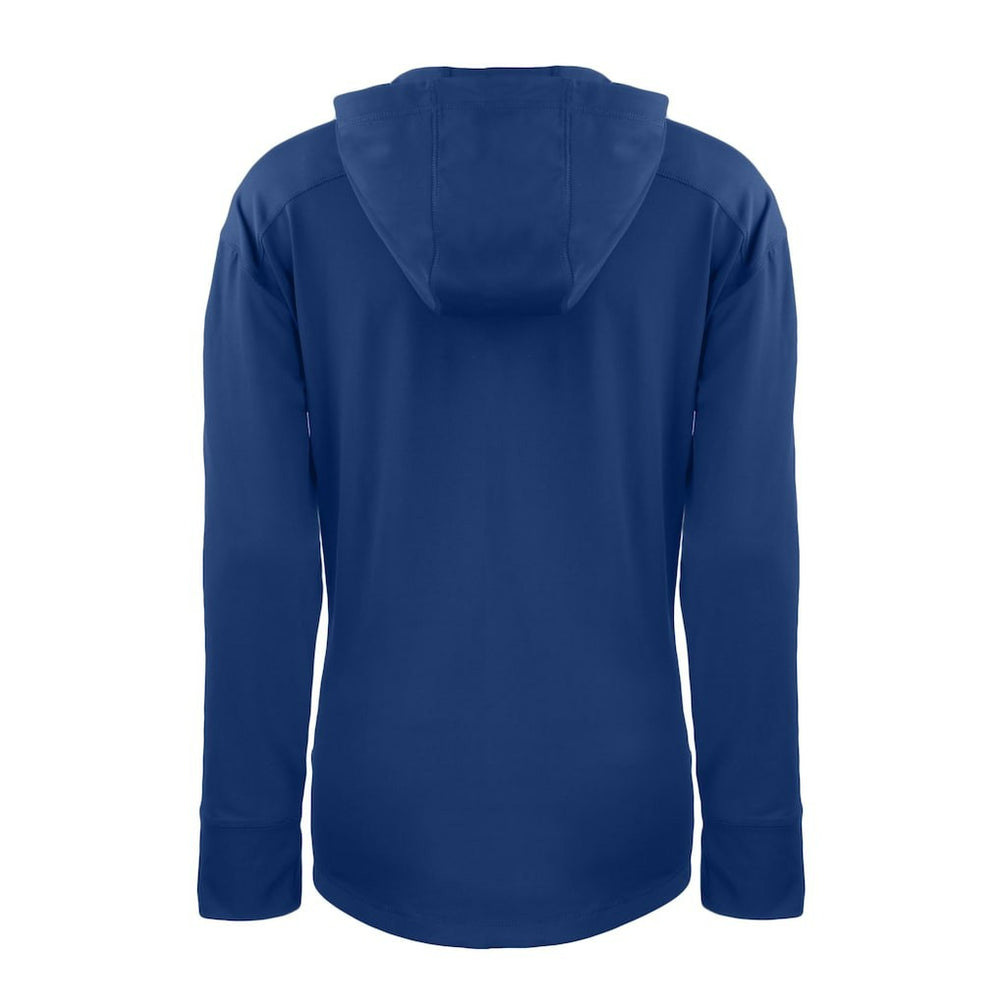 Seattle Seahawks Cutter & Buck Women's Throwback Daybreak Eco Recycled Half-Zip Hoodie - Blue outlet