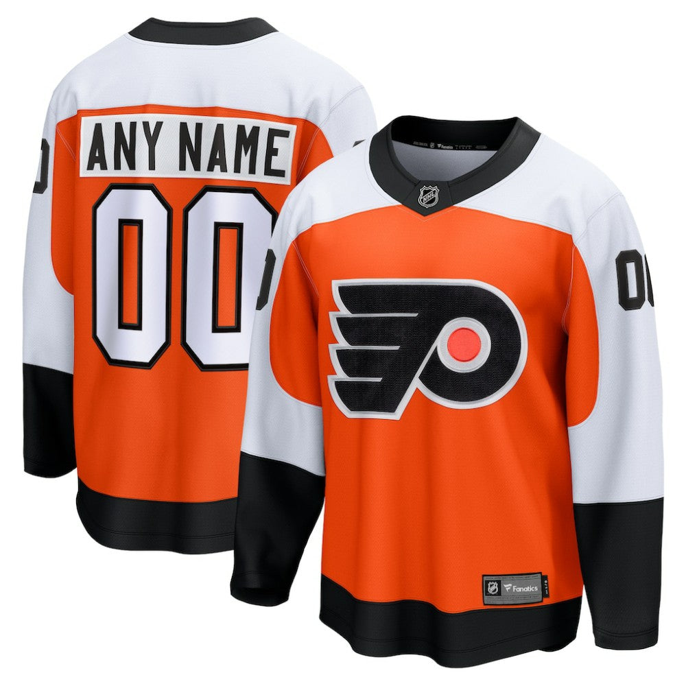 Philadelphia Flyers Fanatics Home Breakaway Custom Jersey - Orange Jerseys
