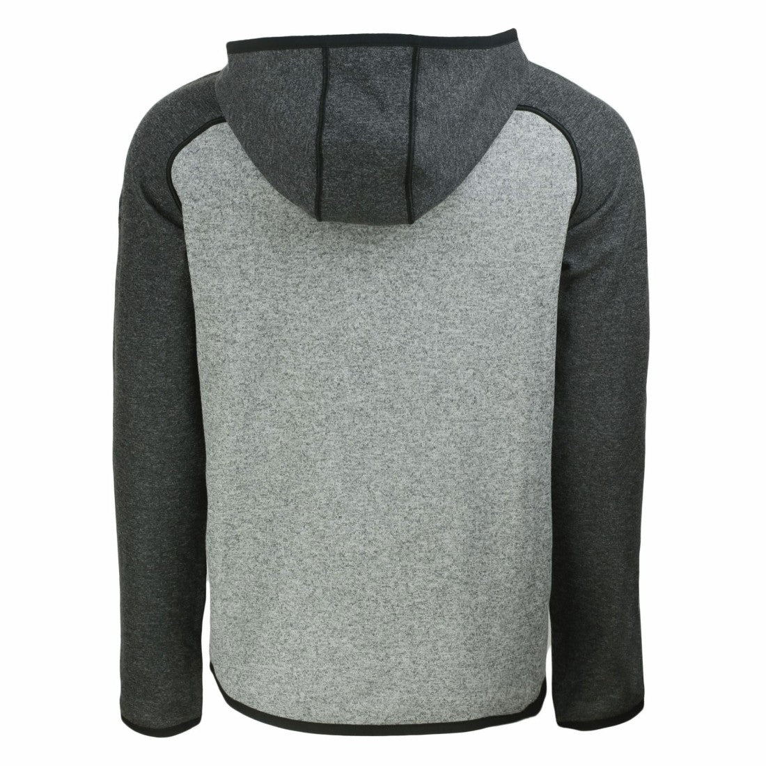 Detroit Lions Cutter & Buck Throwback Mainsail Sweater-Knit Full-Zip Hoodie - Heather Gray/Heather Charcoal online