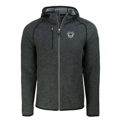 Las Vegas Raiders Cutter & Buck Throwback Mainsail Sweater-Knit Full-Zip Hoodie - Heather Charcoal cheap