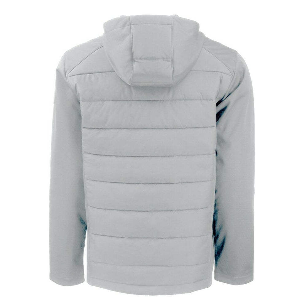 Atlanta Falcons Cutter & Buck Throwback Evoke Hybrid Eco Softshell Recycled Full-Zip Hoodie Jacket - Gray sale