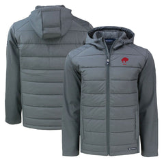 Buffalo Bills Cutter & Buck Throwback Evoke Hybrid Eco Softshell Recycled Full-Zip Hoodie Jacket - Gray on sale