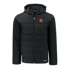 Cincinnati Bengals Cutter & Buck Throwback Evoke Hybrid Eco Softshell Recycled Full-Zip Hoodie Jacket - Black discount