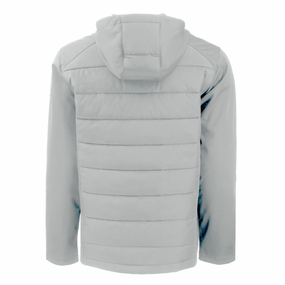 Detroit Lions Cutter & Buck Throwback Evoke Hybrid Eco Softshell Recycled Full-Zip Hoodie Jacket - Gray outlet