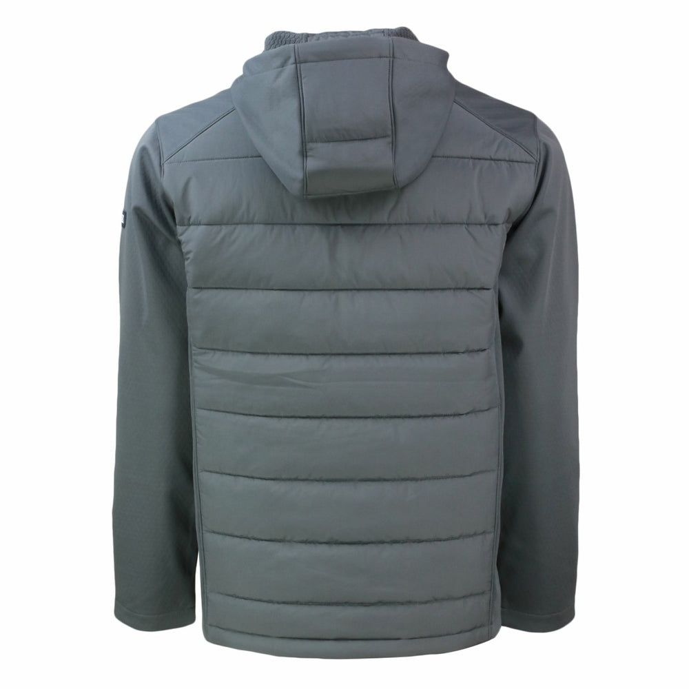 Detroit Lions Cutter & Buck Throwback Evoke Hybrid Eco Softshell Recycled Full-Zip Hoodie Jacket - Gray online