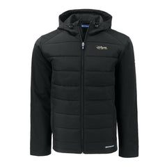 New York Jets Cutter & Buck Throwback Evoke Hybrid Eco Softshell Recycled Full-Zip Hoodie Jacket - Black discount