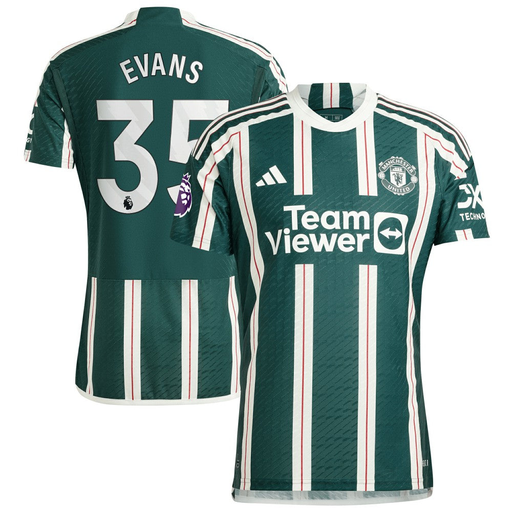 Jonny Evans Manchester United 2023/24 Away Player Jersey – Green on sale