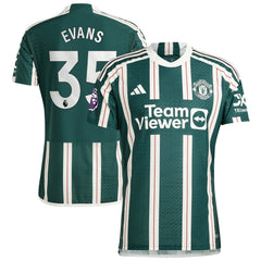 Jonny Evans Manchester United 2023/24 Away Player Jersey – Green on sale
