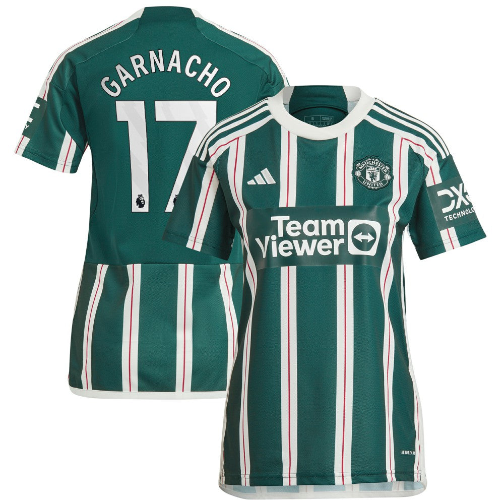 Alejandro Garnacho Manchester United Women's 2023/24 Away Replica Player Jersey – Green outlet