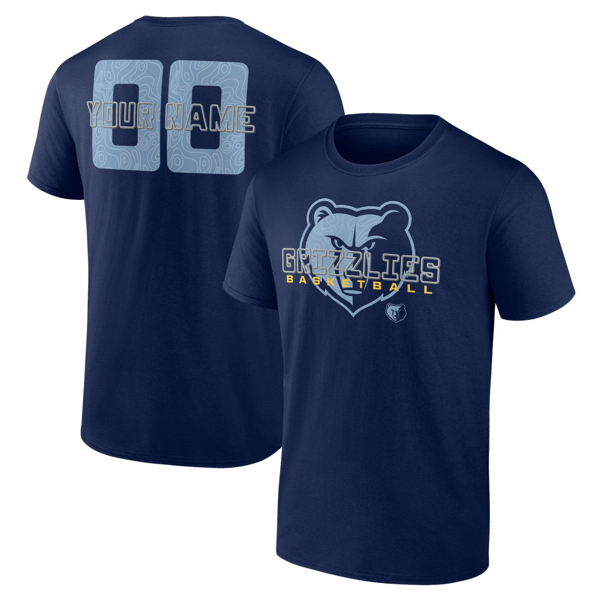 Memphis Grizzlies Stellar Personalized Name & Number T-Shirt - Navy sale