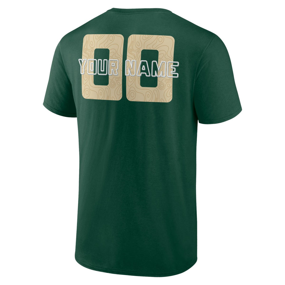 Milwaukee Bucks Stellar Personalized Name & Number T-Shirt - Hunter Green for sale