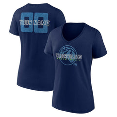 Minnesota Timberwolves Women's Stellar Personalized Name & Number V-Neck T-Shirt - Navy online
